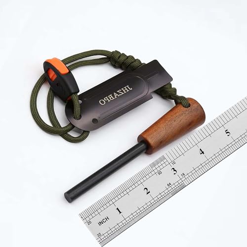 Compact Fire Starter Kit with Survival Whistle