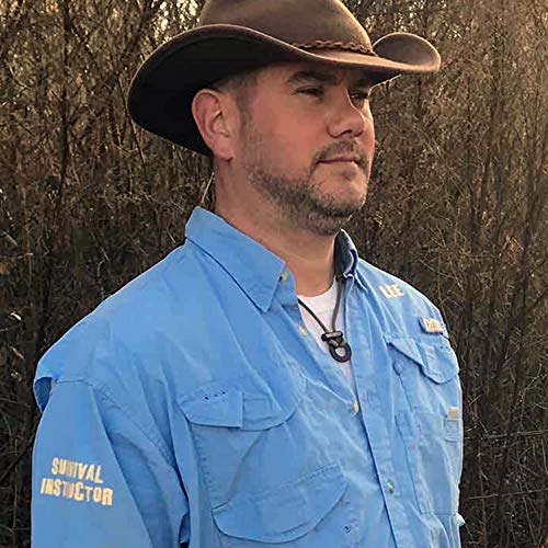 Survival Fire Starter Necklace with Flint & Steel