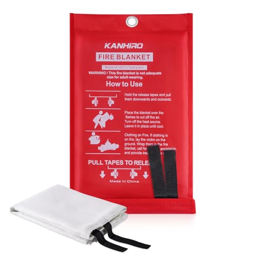 Kanhiro Emergency Fire Suppression Blanket - 39" x 39