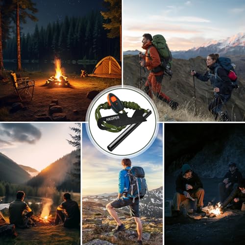 Compact Ferro Rod Flint Fire Starter for Survival