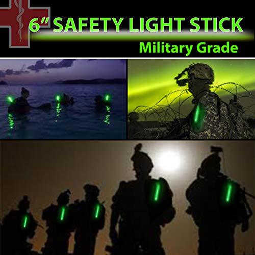 25 Bright Green Glow Sticks for Emergency Use