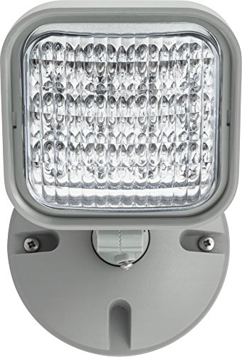 Single LED Head Emergency Light - Gray
