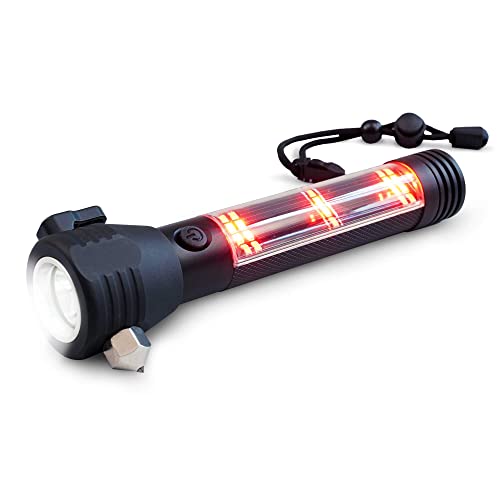 HaloXT Rechargeable LED Flashlight with Survival Tools
