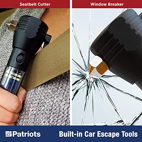 HaloXT Rechargeable LED Flashlight with Survival Tools