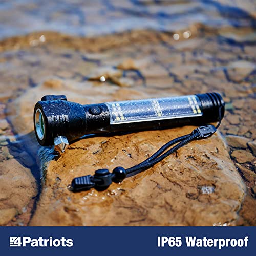 HaloXT Rechargeable LED Flashlight with Survival Tools