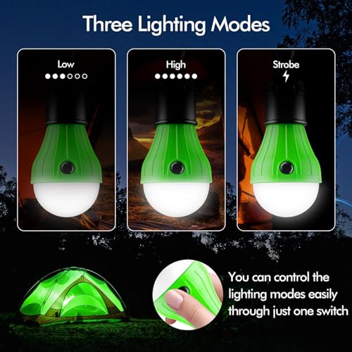 FLY2SKY 4-Pack Portable LED Camping Lanterns