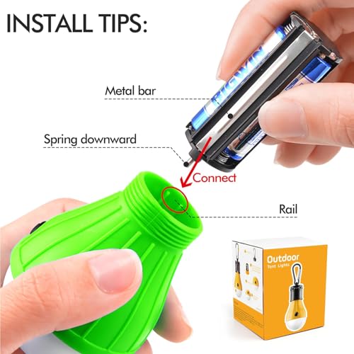 FLY2SKY 4-Pack Portable LED Camping Lanterns