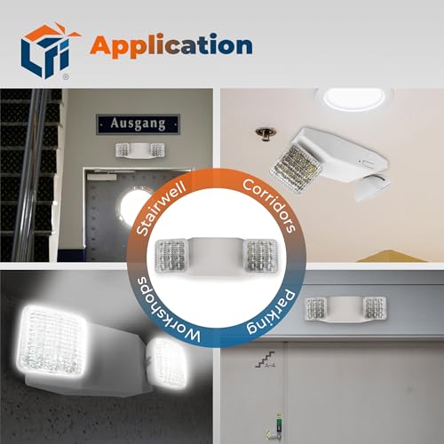 Hardwired LED Emergency Light with Battery Backup