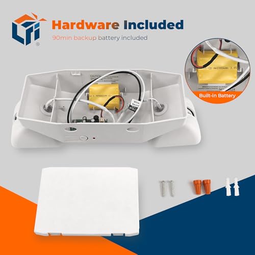 Hardwired LED Emergency Light with Battery Backup