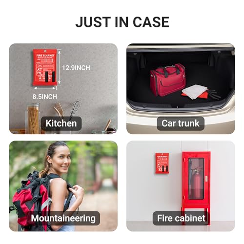 2024 Flame Retardant Fire Safety Blanket 40"x40