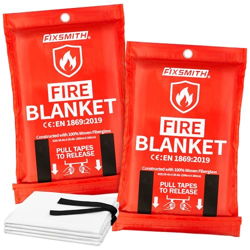 FIXSMITH Emergency Fire Blanket for Home Safety