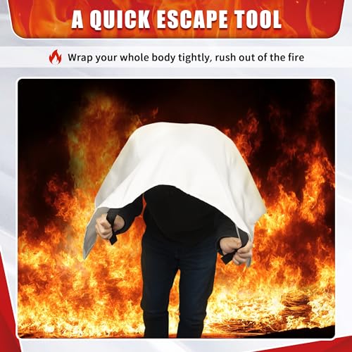 FIXSMITH Emergency Fire Blanket for Home Safety