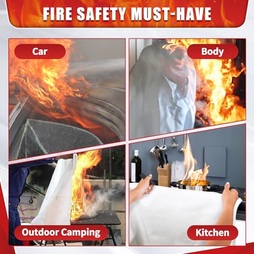 FIXSMITH Emergency Fire Blanket for Home Safety