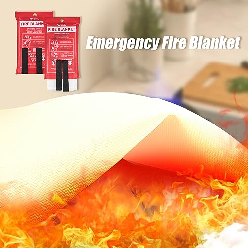 RHINO RESCUE Fire Blanket - 40" Fiberglass Protection