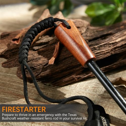 Handmade Fire Starter Kit with Wooden Handle