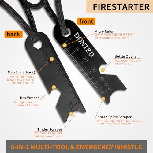 Handmade Fire Starter Kit with Wooden Handle