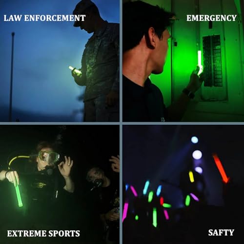 Military Grade Ultra Bright Emergency Glow Sticks