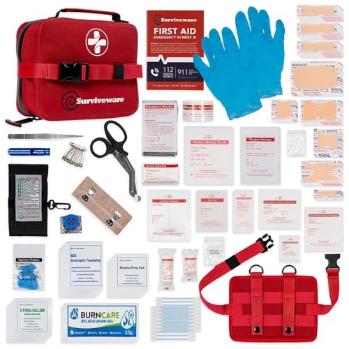 Surviveware Waterproof First Aid Kit - 200 Pieces