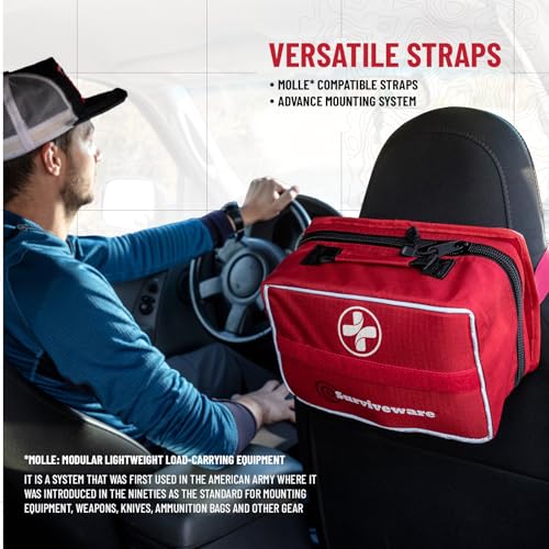 Surviveware Premium First Aid Kit - Large Red