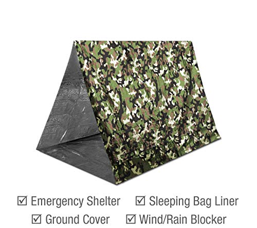 Mylar Thermal Blankets with Bonus Space Blanket 4-Pack