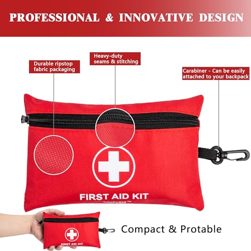 Compact 140-Piece First Aid Kit for Any Situation