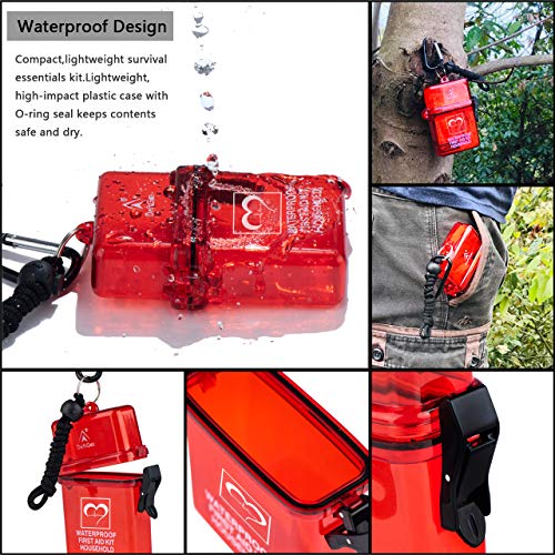 DEFTGET Waterproof Mini First Aid Survival Kit