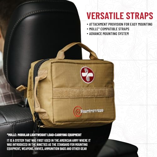 Surviveware Premium Survival First Aid Kit - Medium