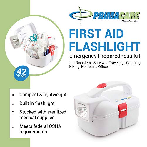 Primacare Emergency Flashlight First Aid Kit