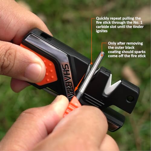 6-in-1 Pocket Knife Sharpener & Survival Tool
