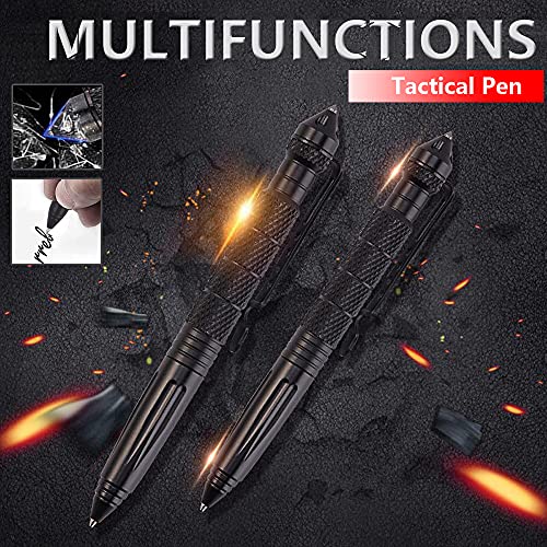 Lsqurel Tungsten Steel Tactical Pen for Glass Breaker Mutifunction Defense Pen (4 Pack)