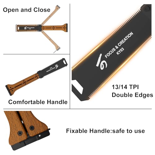 KERYE Mini Pocket Folding Hand Saw - 5.5 Inch