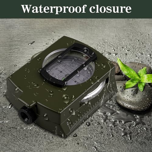 Pocket-Sized Waterproof Tactical Hiking Compass