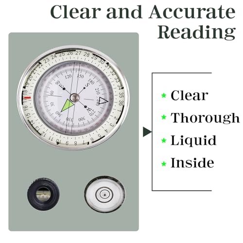 Pocket-Sized Waterproof Tactical Hiking Compass