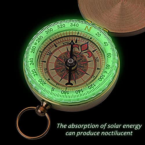 Glow in the Dark Camping Survival Compass (2 Pack)