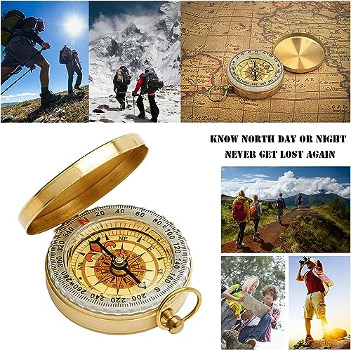 Metal Pocket Compass for Camping and Outdoor Navigation