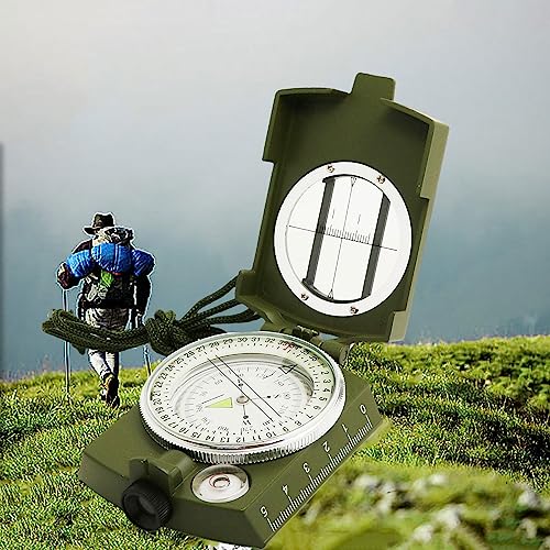 Pocket-Sized Waterproof Survival Hiking Compass