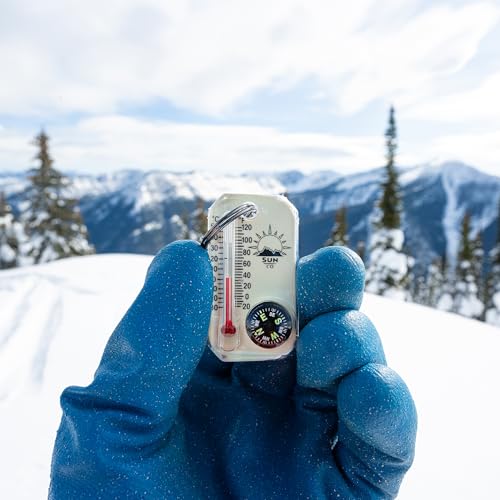 LumaGage Glow-in-the-Dark Compass & Thermometer