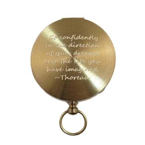 Glow in the Dark Waterproof Brass Pocket Compass