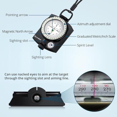 Survival Metal Compass - Lightweight, Waterproof Navigation Tool