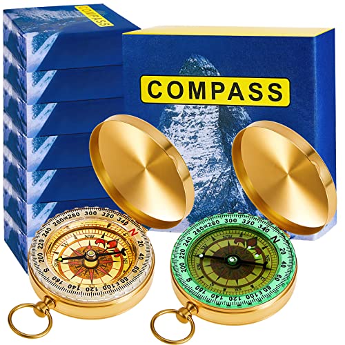 Glow-in-the-Dark Pocket Compass Set for Kids