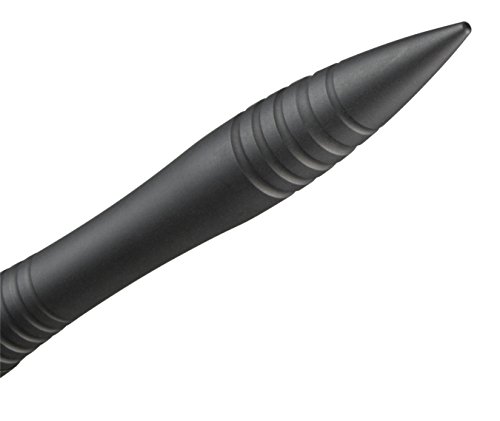 CRKT Williams Tactical Pen: Low Profile, EDC Self Defense Survival Pen Made of Black Anodized Aluminum with Pressurized Ink Cartridge and Pocket Clip TPENWK