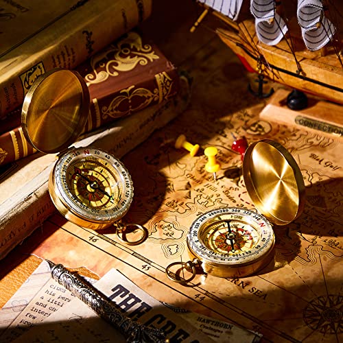 Glow-in-the-Dark Pocket Compass Set for Kids