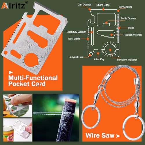 Alritz 12-in-1 Emergency Survival Gear Kit