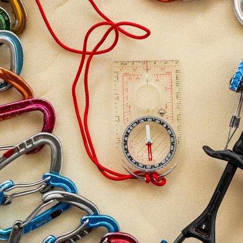 Ultra Lightweight Baseplate Map Compass for Navigation