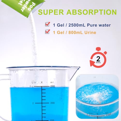 30 Pcs Eco-Friendly Toilet Gel for Camping