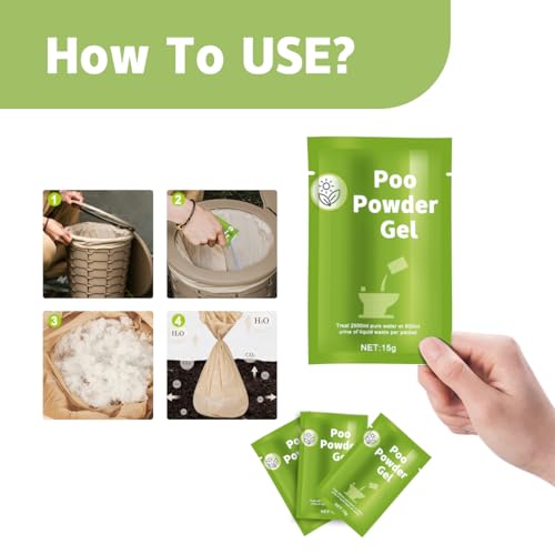 30 Pcs Eco-Friendly Toilet Gel for Camping