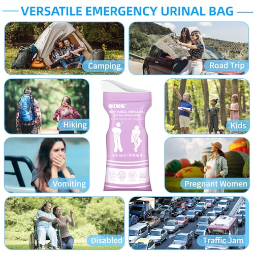 Portable Emergency Urine Bags 12 Pack