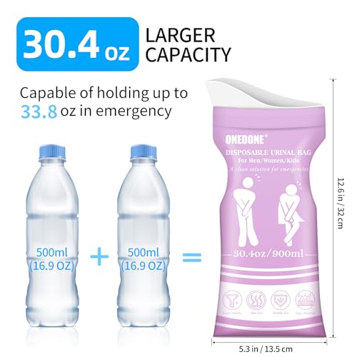 Portable Emergency Urine Bags 12 Pack