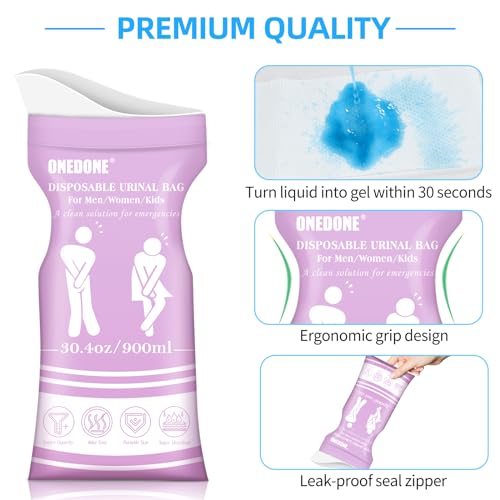 Portable Emergency Urine Bags 12 Pack