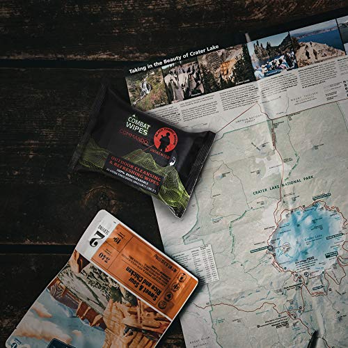 Biodegradable Camouflage Wet Wipes - 25 Pack